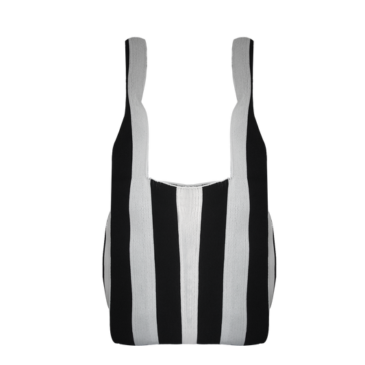 Striped Le Sac Black and White Knitted