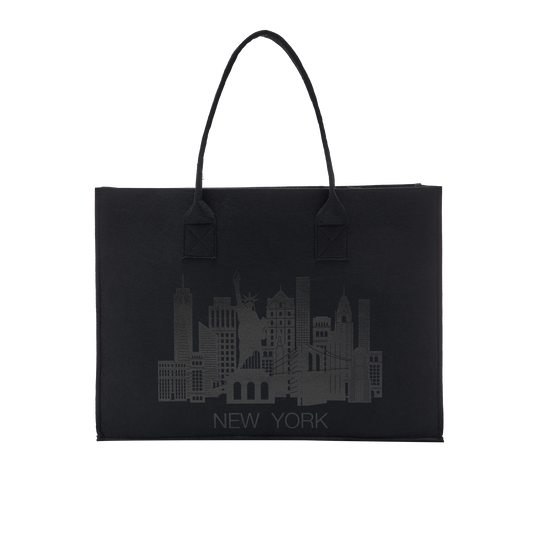 NYC Skyline Felt Bag
