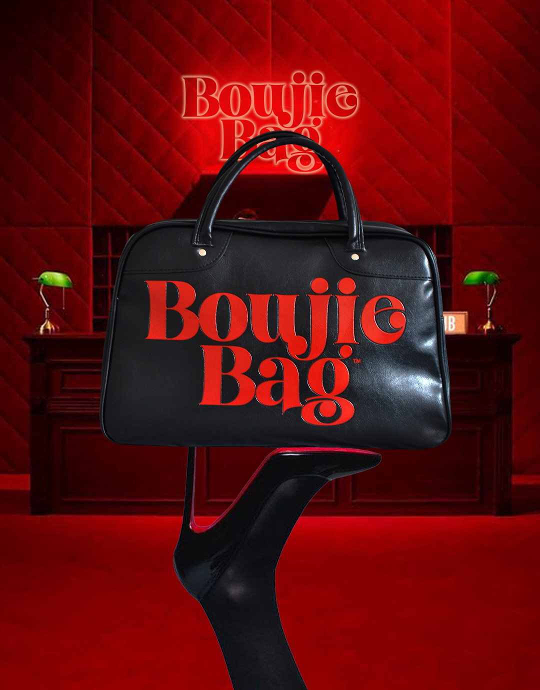 "Boujie"Red Duffle Bag